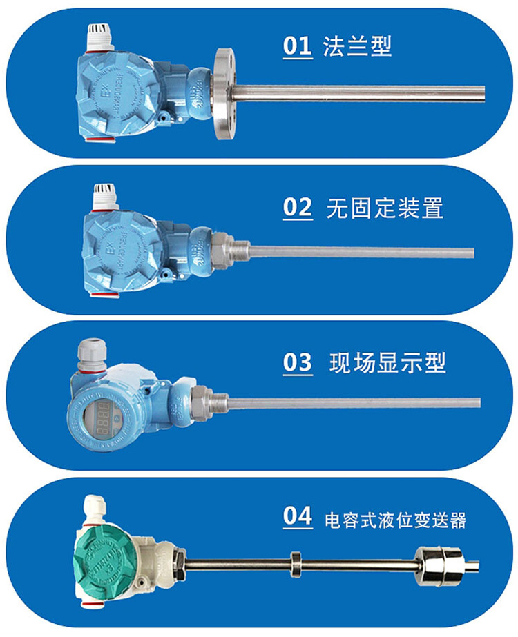 水罐浮球液位計(jì)分類圖