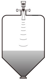 導波雷達水位計錐形罐安裝示意圖